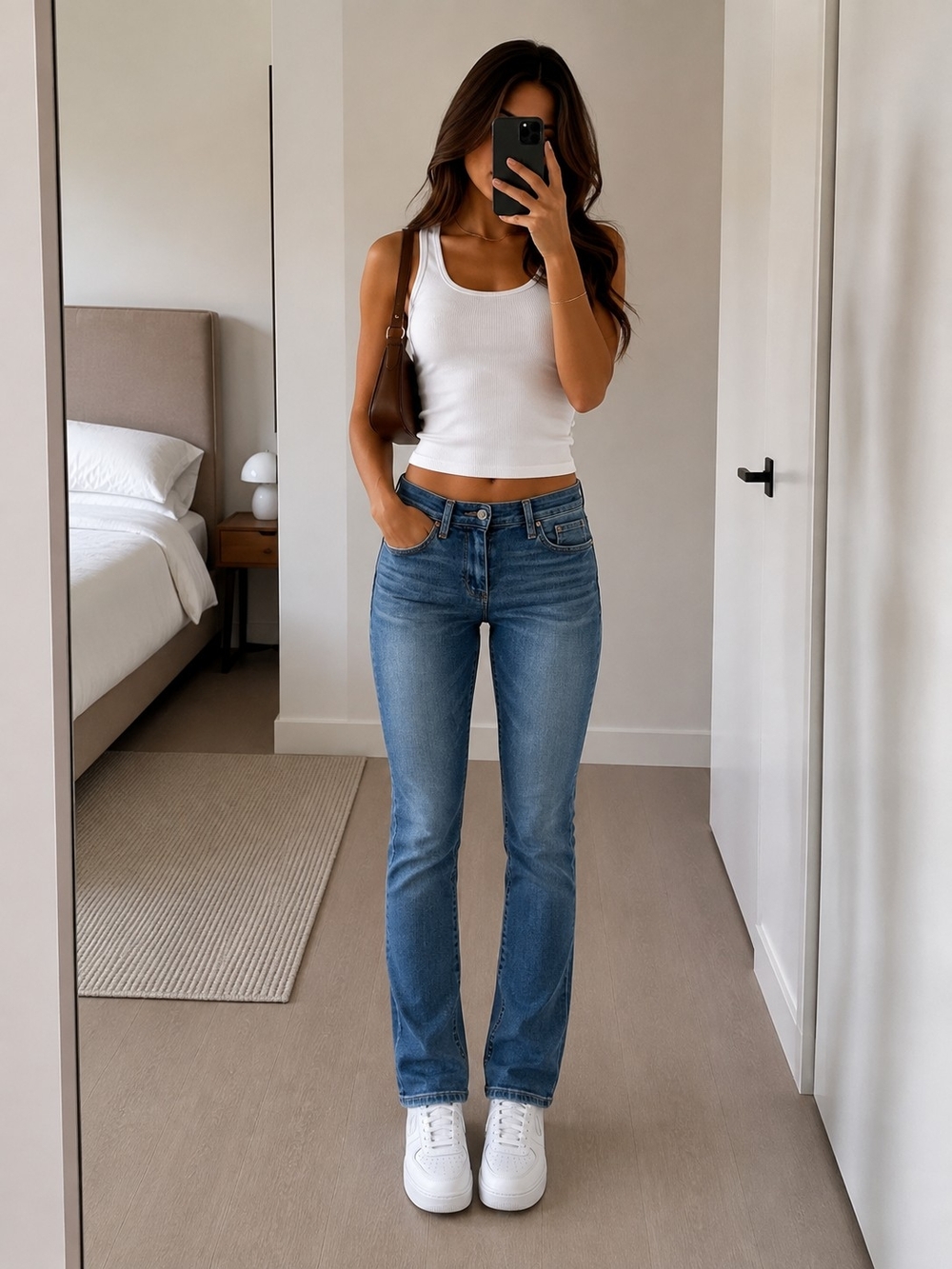 American Eagle Size 0 Women's Straight Leg Jeans in Blue Wash